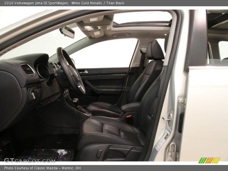 White Gold Metallic / Titan Black 2010 Volkswagen Jetta SE SportWagen