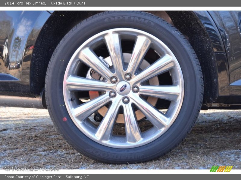 Tuxedo Black / Dune 2014 Ford Flex Limited