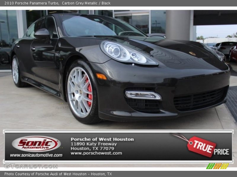 Carbon Grey Metallic / Black 2010 Porsche Panamera Turbo