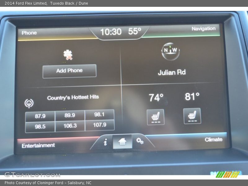 Tuxedo Black / Dune 2014 Ford Flex Limited