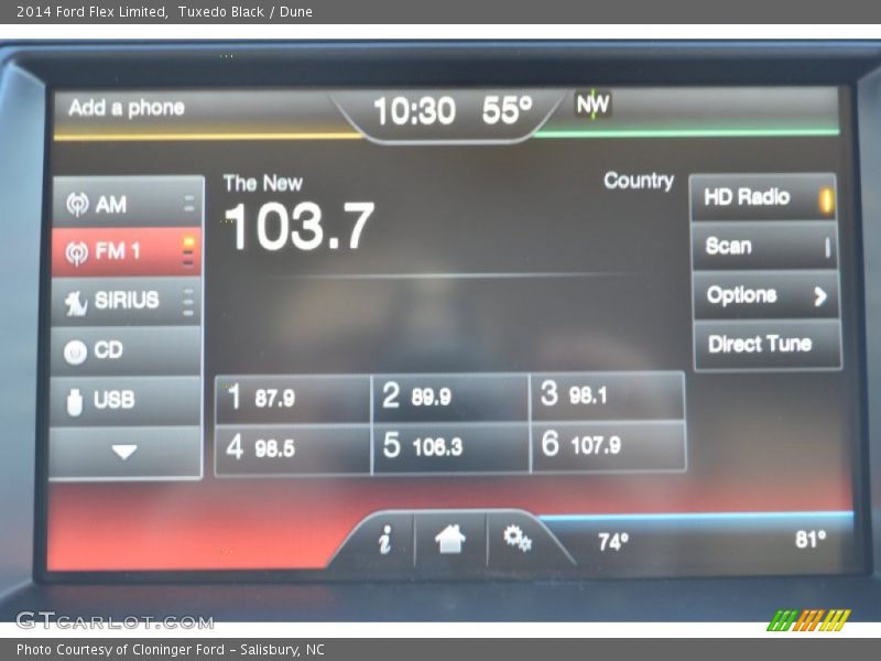 Tuxedo Black / Dune 2014 Ford Flex Limited