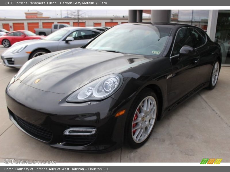 Carbon Grey Metallic / Black 2010 Porsche Panamera Turbo