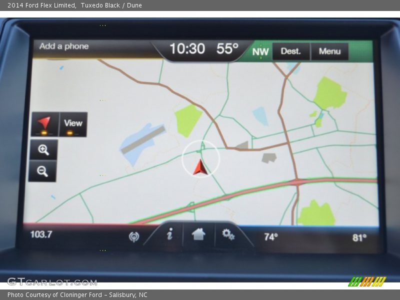 Tuxedo Black / Dune 2014 Ford Flex Limited