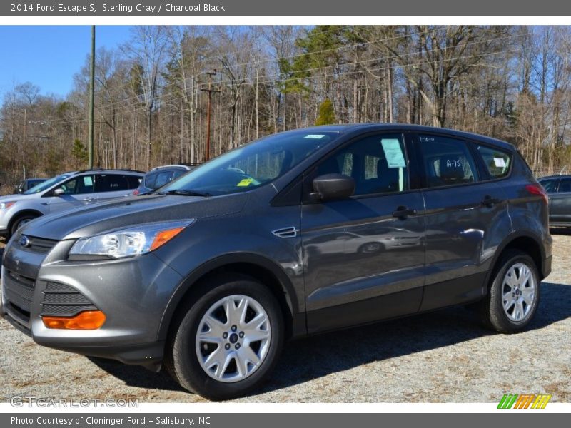 Sterling Gray / Charcoal Black 2014 Ford Escape S