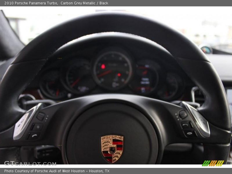 Carbon Grey Metallic / Black 2010 Porsche Panamera Turbo