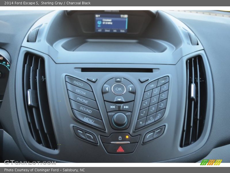 Sterling Gray / Charcoal Black 2014 Ford Escape S
