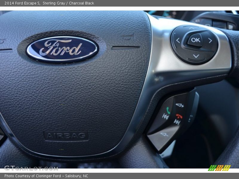 Sterling Gray / Charcoal Black 2014 Ford Escape S