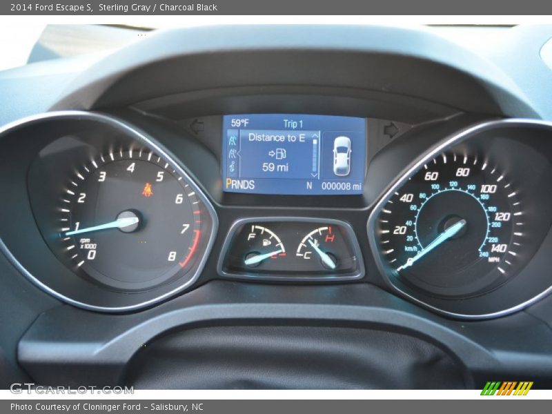 Sterling Gray / Charcoal Black 2014 Ford Escape S