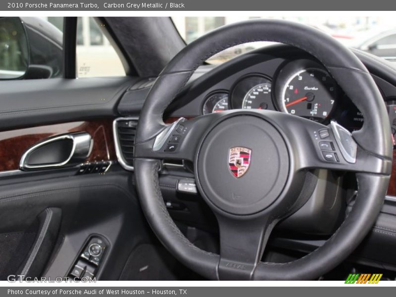 Carbon Grey Metallic / Black 2010 Porsche Panamera Turbo