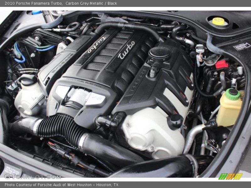 Carbon Grey Metallic / Black 2010 Porsche Panamera Turbo
