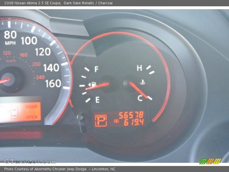 Dark Slate Metallic / Charcoal 2008 Nissan Altima 3.5 SE Coupe