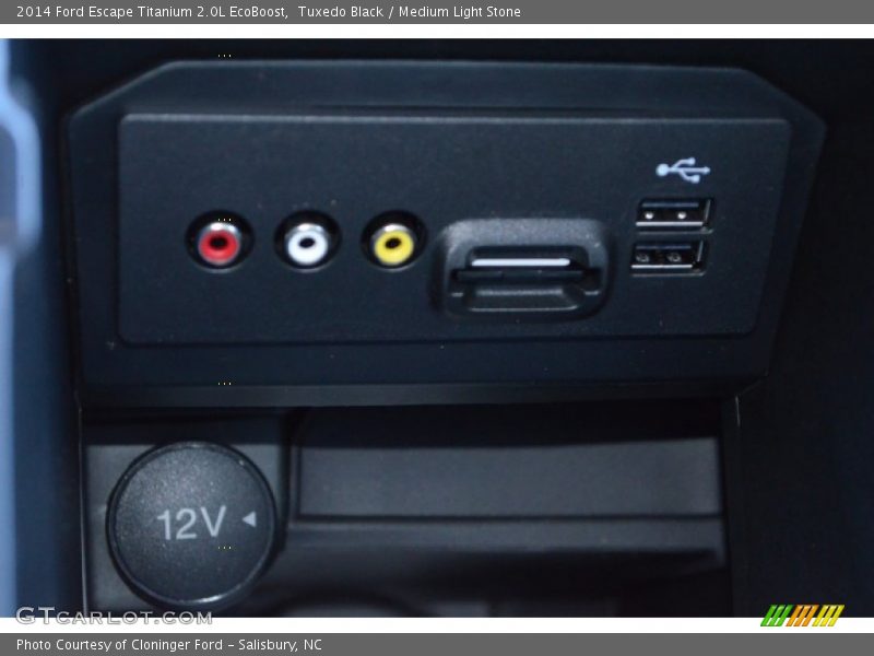 Tuxedo Black / Medium Light Stone 2014 Ford Escape Titanium 2.0L EcoBoost