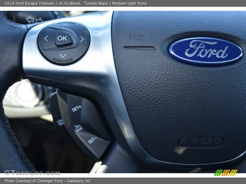 Tuxedo Black / Medium Light Stone 2014 Ford Escape Titanium 2.0L EcoBoost