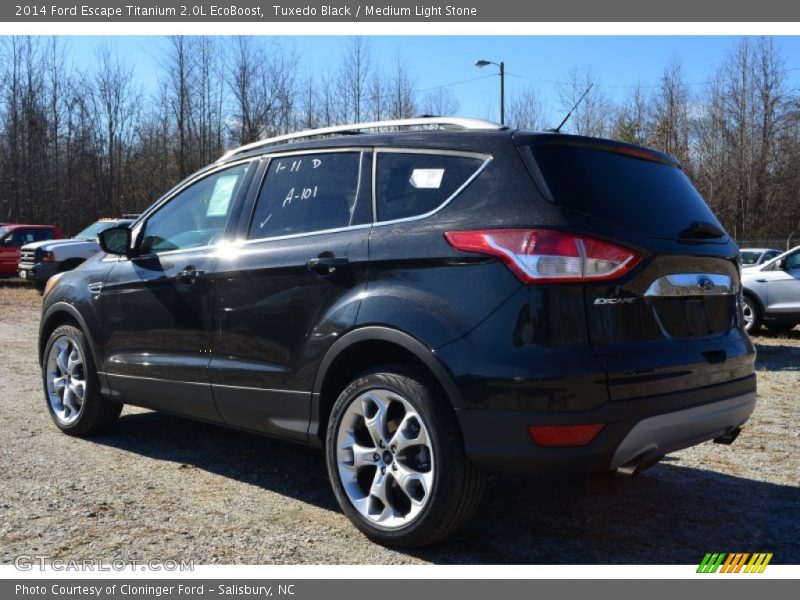 Tuxedo Black / Medium Light Stone 2014 Ford Escape Titanium 2.0L EcoBoost