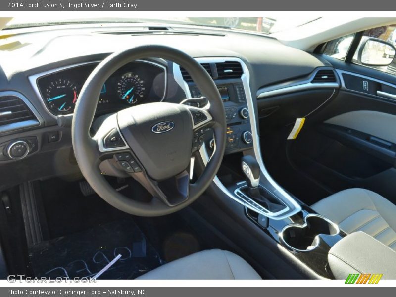 Ingot Silver / Earth Gray 2014 Ford Fusion S