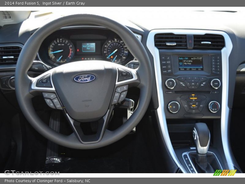 Ingot Silver / Earth Gray 2014 Ford Fusion S