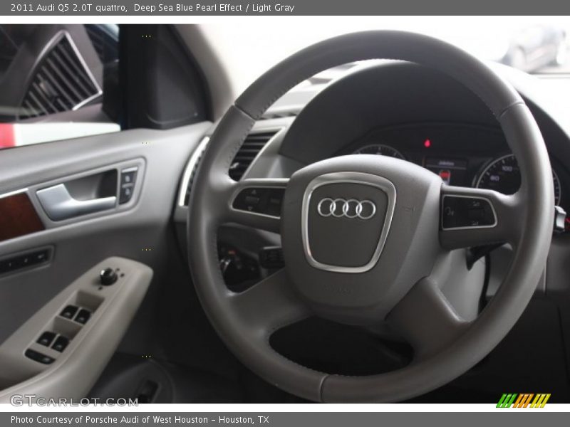 Deep Sea Blue Pearl Effect / Light Gray 2011 Audi Q5 2.0T quattro