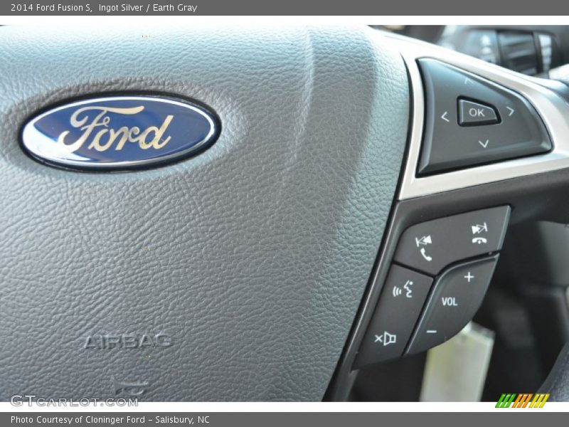 Ingot Silver / Earth Gray 2014 Ford Fusion S