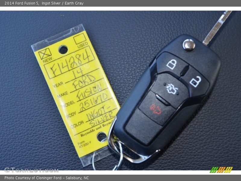 Ingot Silver / Earth Gray 2014 Ford Fusion S