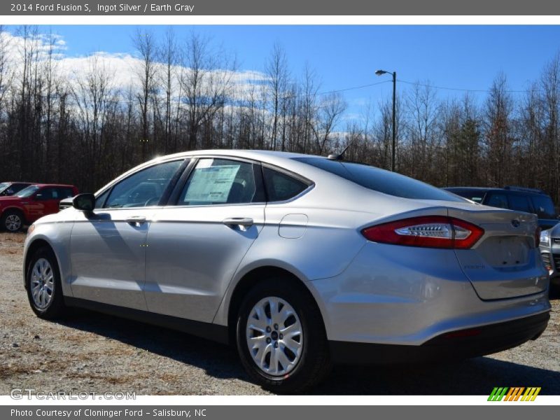 Ingot Silver / Earth Gray 2014 Ford Fusion S