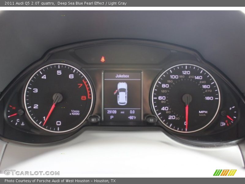 Deep Sea Blue Pearl Effect / Light Gray 2011 Audi Q5 2.0T quattro