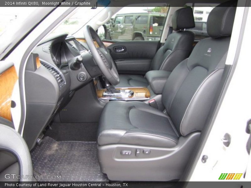 Front Seat of 2014 QX80 