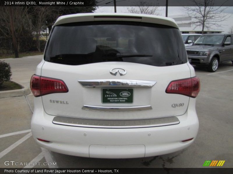 Moonlight White / Graphite 2014 Infiniti QX80