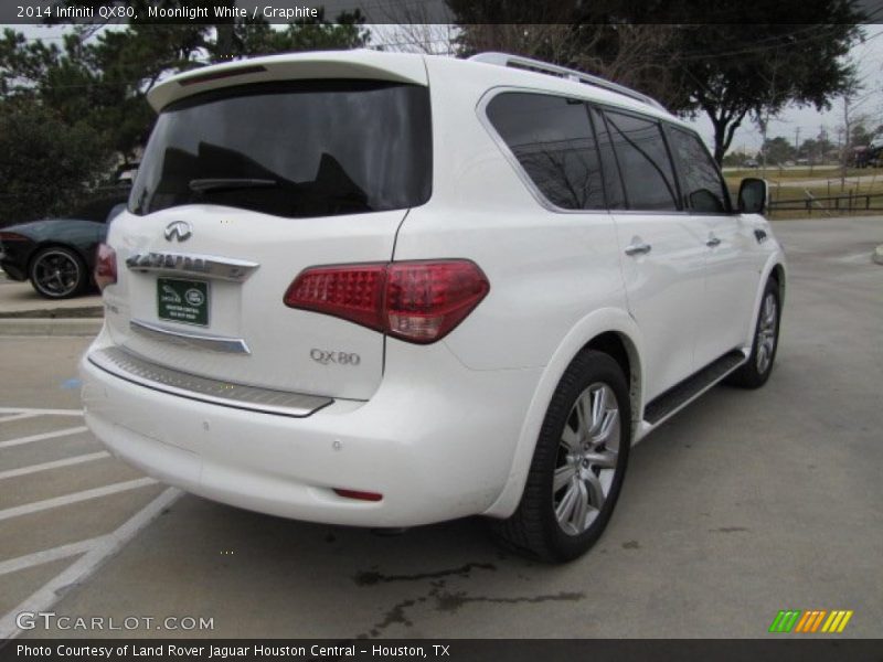 Moonlight White / Graphite 2014 Infiniti QX80