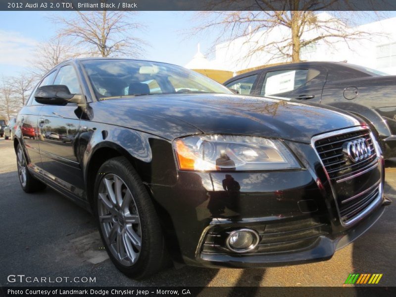 Brilliant Black / Black 2012 Audi A3 2.0 TDI