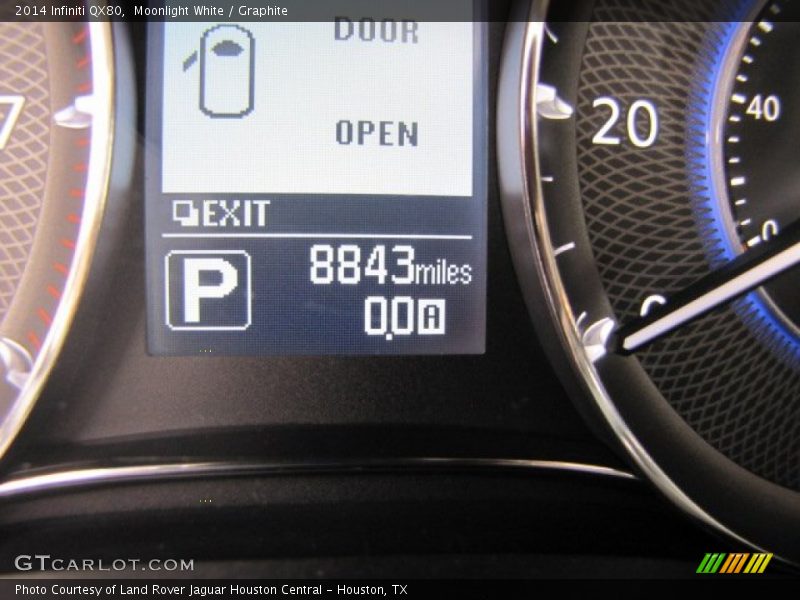 Moonlight White / Graphite 2014 Infiniti QX80