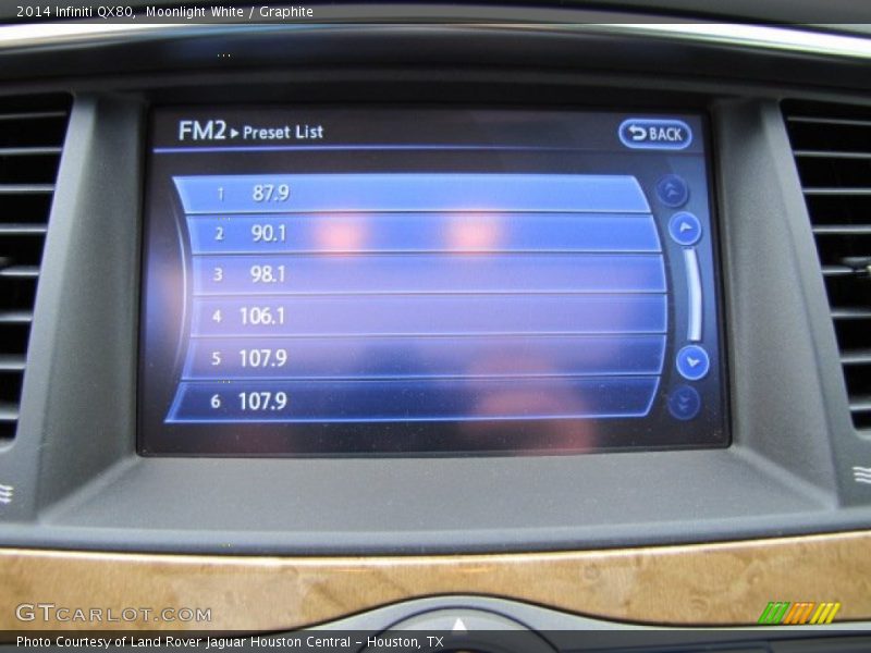 Moonlight White / Graphite 2014 Infiniti QX80