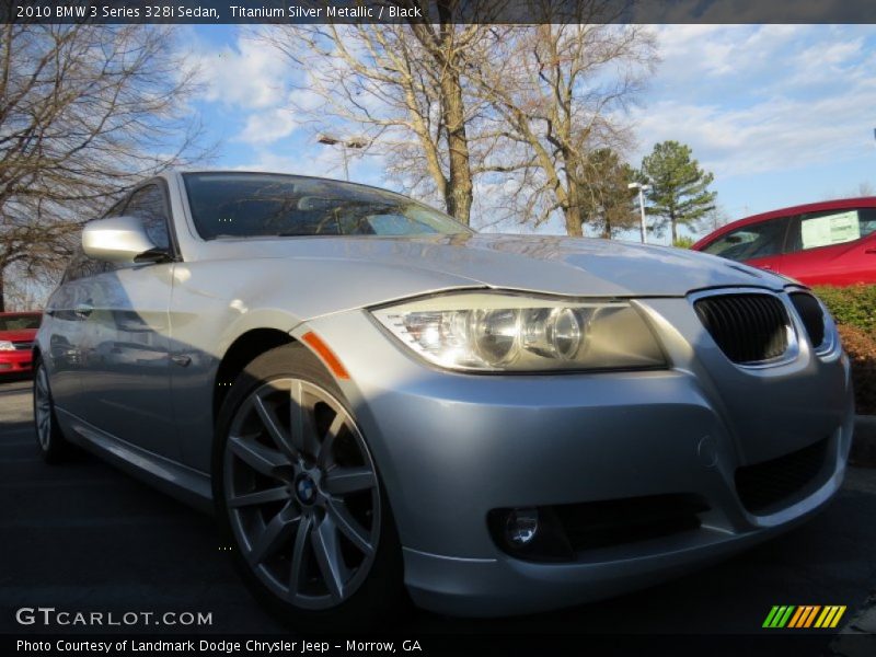 Titanium Silver Metallic / Black 2010 BMW 3 Series 328i Sedan
