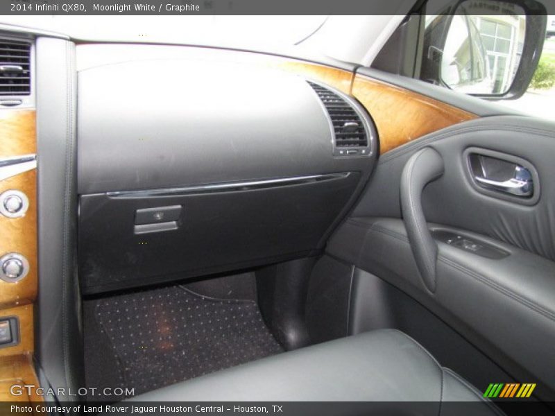Moonlight White / Graphite 2014 Infiniti QX80