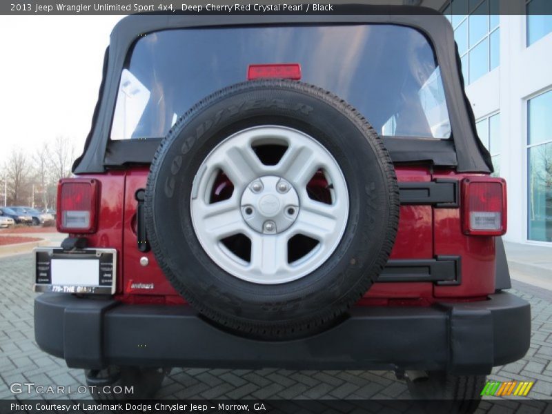 Deep Cherry Red Crystal Pearl / Black 2013 Jeep Wrangler Unlimited Sport 4x4