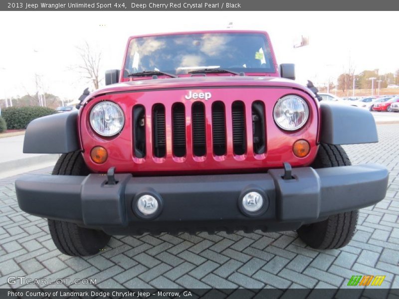 Deep Cherry Red Crystal Pearl / Black 2013 Jeep Wrangler Unlimited Sport 4x4