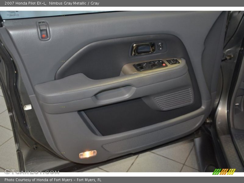 Nimbus Gray Metallic / Gray 2007 Honda Pilot EX-L