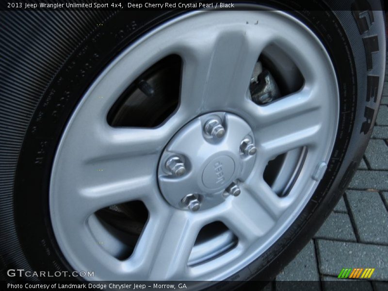 Deep Cherry Red Crystal Pearl / Black 2013 Jeep Wrangler Unlimited Sport 4x4