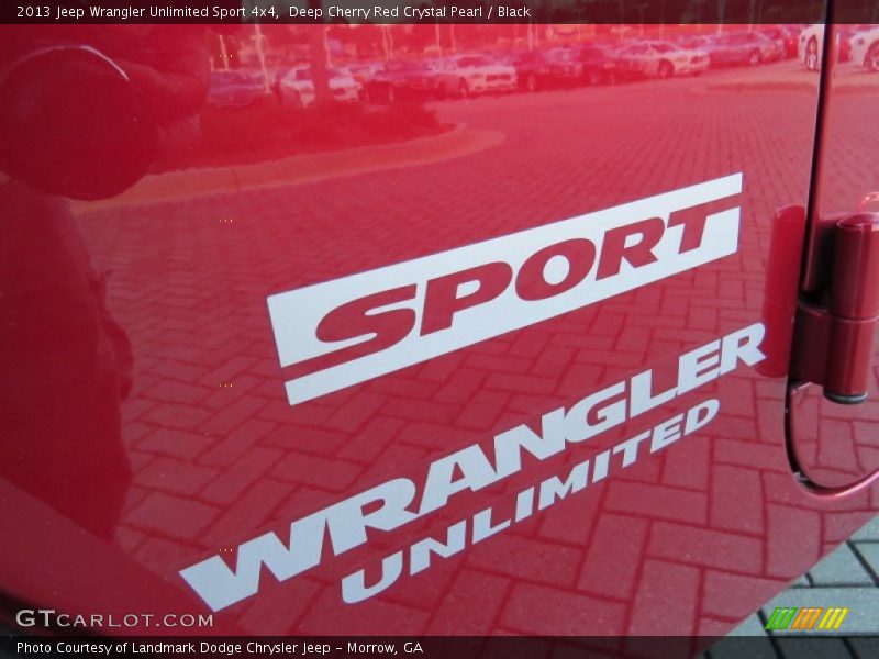 Deep Cherry Red Crystal Pearl / Black 2013 Jeep Wrangler Unlimited Sport 4x4