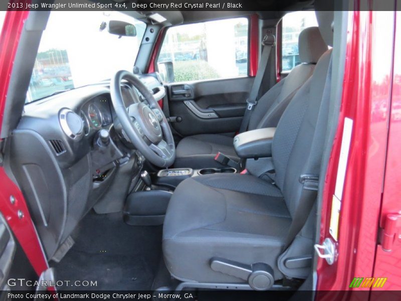 Deep Cherry Red Crystal Pearl / Black 2013 Jeep Wrangler Unlimited Sport 4x4