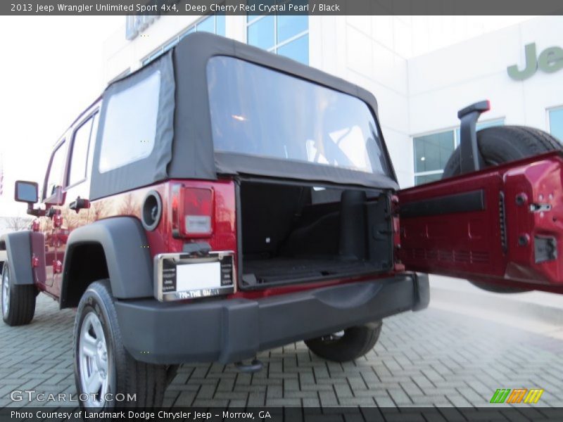 Deep Cherry Red Crystal Pearl / Black 2013 Jeep Wrangler Unlimited Sport 4x4