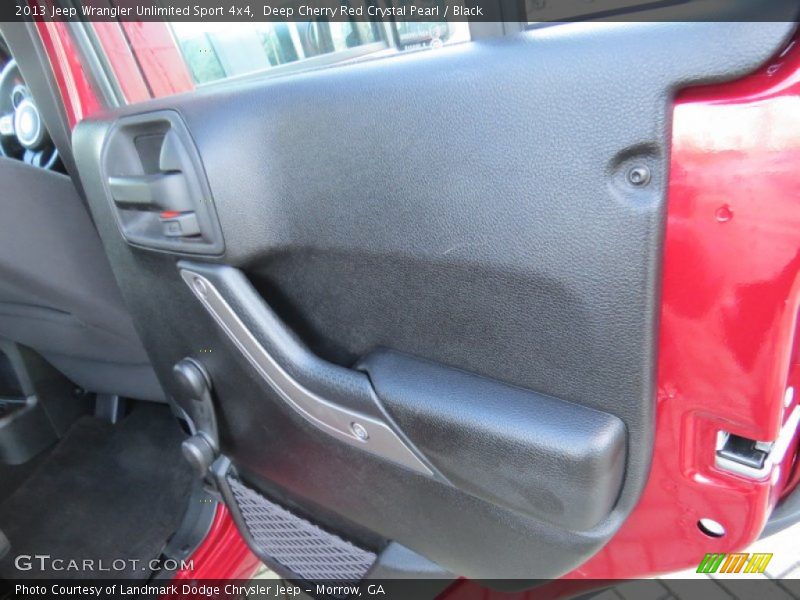 Deep Cherry Red Crystal Pearl / Black 2013 Jeep Wrangler Unlimited Sport 4x4