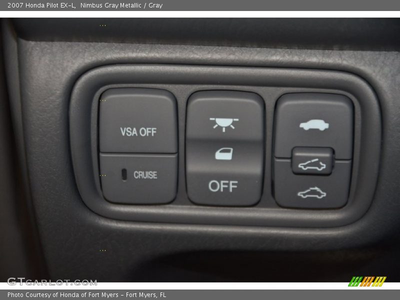 Nimbus Gray Metallic / Gray 2007 Honda Pilot EX-L