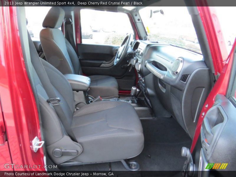 Deep Cherry Red Crystal Pearl / Black 2013 Jeep Wrangler Unlimited Sport 4x4