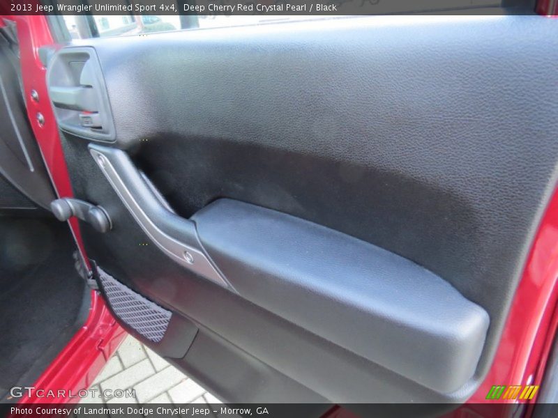 Deep Cherry Red Crystal Pearl / Black 2013 Jeep Wrangler Unlimited Sport 4x4