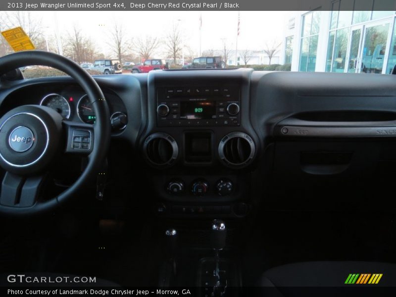 Deep Cherry Red Crystal Pearl / Black 2013 Jeep Wrangler Unlimited Sport 4x4