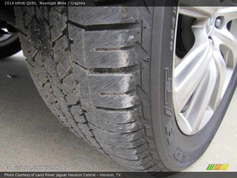 Moonlight White / Graphite 2014 Infiniti QX80