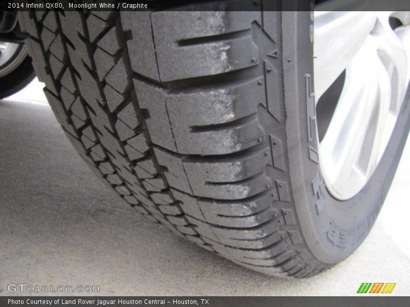 Moonlight White / Graphite 2014 Infiniti QX80