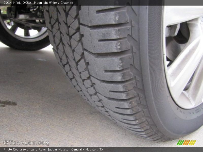 Moonlight White / Graphite 2014 Infiniti QX80