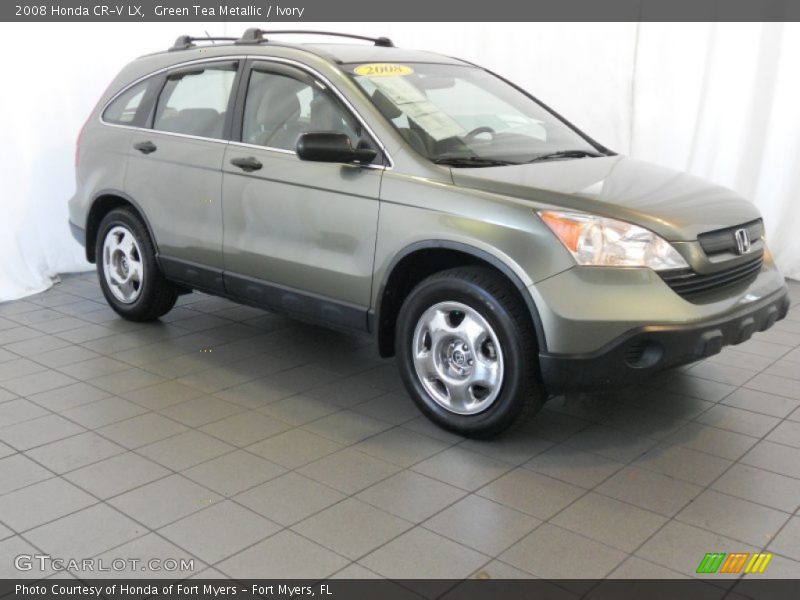 Green Tea Metallic / Ivory 2008 Honda CR-V LX