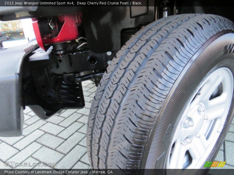 Deep Cherry Red Crystal Pearl / Black 2013 Jeep Wrangler Unlimited Sport 4x4